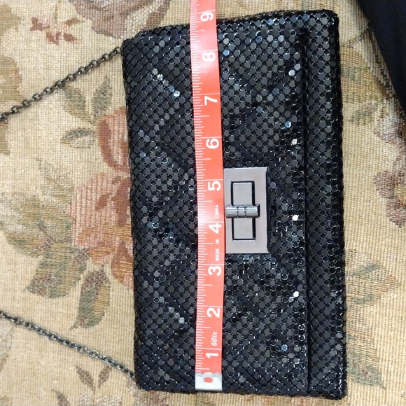 Vintage Style Turn Lock Evening Clutch Shoulder Bag - Picture 14 of 15